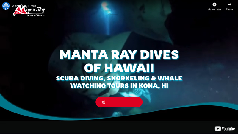 Manta Ray Dives Hawaii | Dive Tours & Whale Watching in Kona, HI