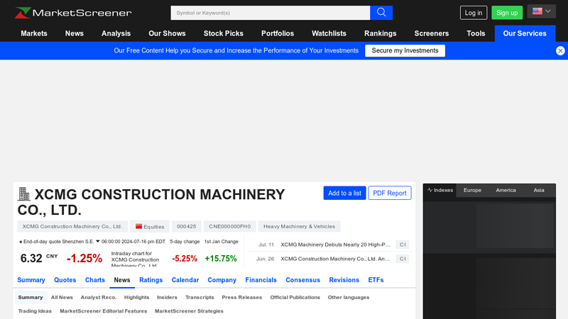 Image of XCMG Takes Top Place in the ICM20 Ranking of the World