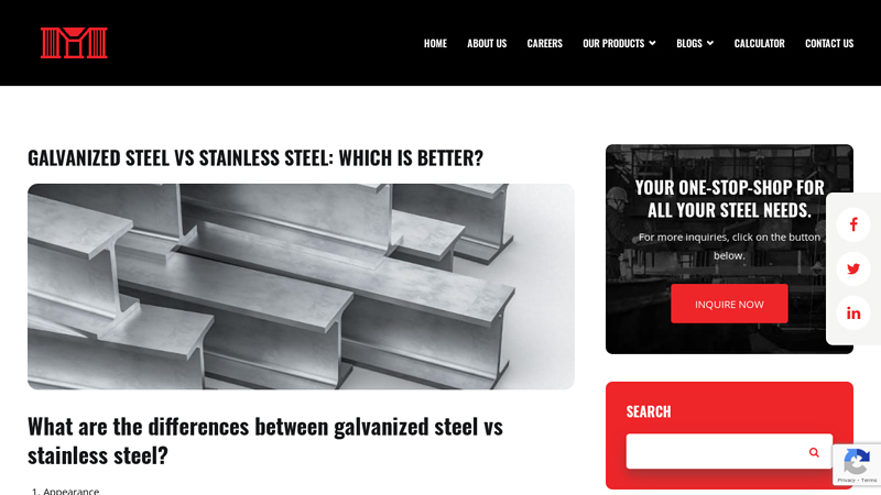 Image of Galvanized Steel vs Stainless Steel: Which is Better?