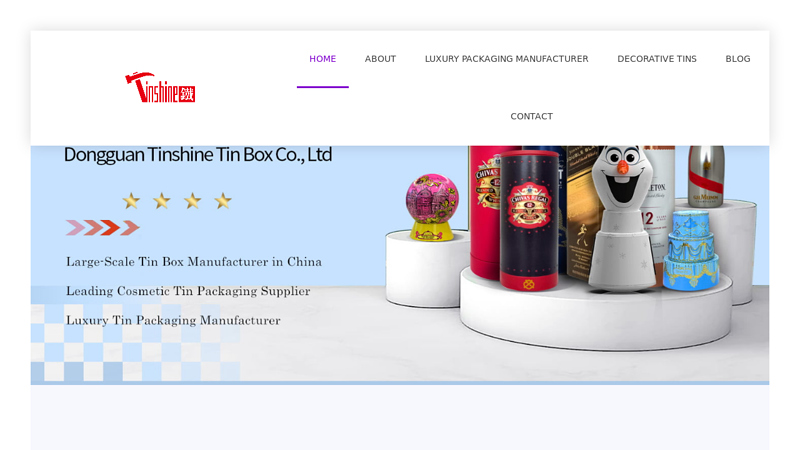 Tin Manufacturer and wholesale For Brands Packaging - Tinshine