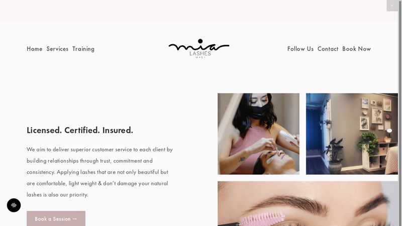 Premier Lash Salon | Lahaina, Maui - Mia Lashes