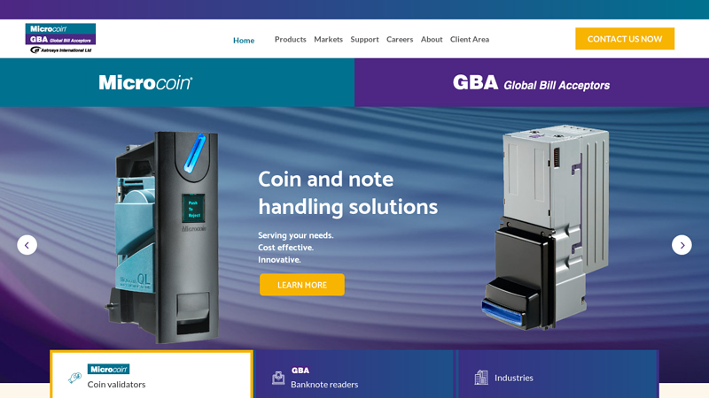 Coin Validators and Note Acceptors | Microcoin Global Bill Acceptors