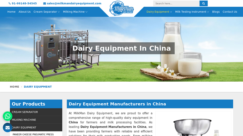 Image of Dairy Equipment Manufacturers in China,Dairy Milking Equipments ...