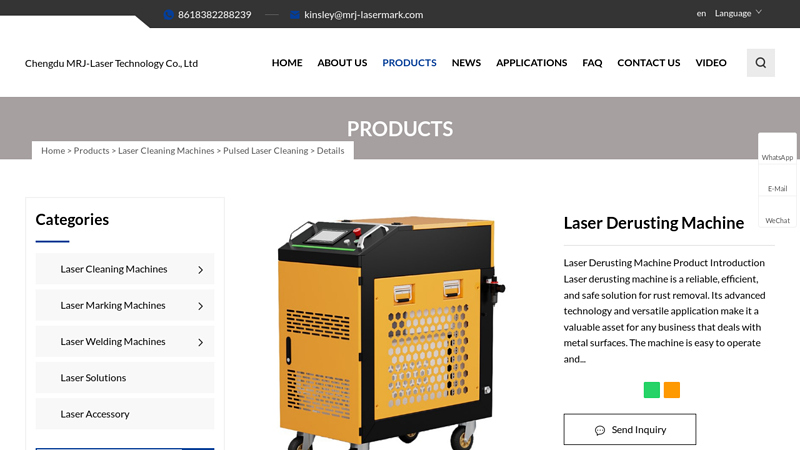 Image of China Laser Derusting Machine Manufacturers, Suppliers