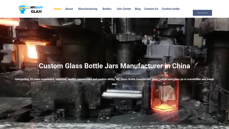 Glass bottle manufacturers in China, custom glass bottles