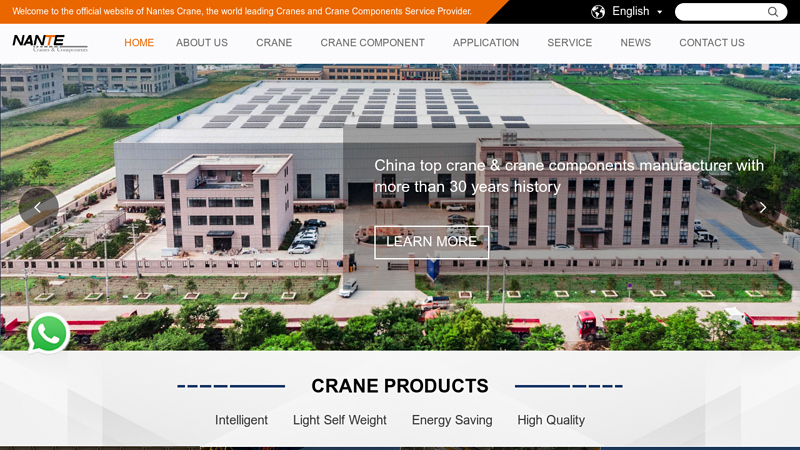 Leading Manufacturer of Cranes and Crane Components | Nante Crane; Leading Manufacturer of Cranes and Crane Components | Nante Crane