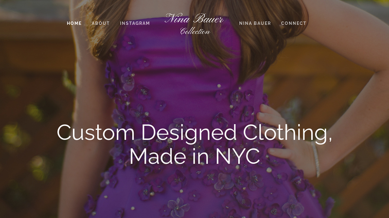 Nina Bauer Collection | Custom Clothing Design based in NYC