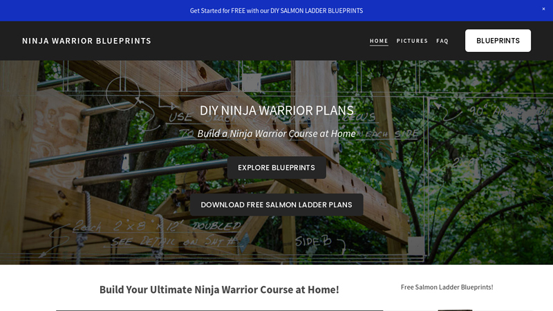 DIY Ninja Warrior Blueprints