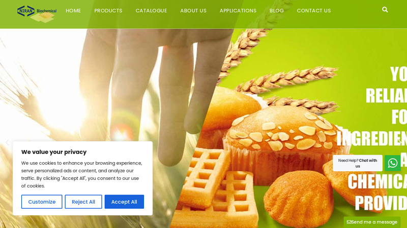 Leading Food Additives Manufacturer, Food Ingredients Supplier of China | Niranbio Chemical