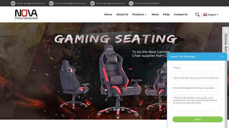 Computer Game Chair, Workpro Office Chair - Nova Furniture Supplier