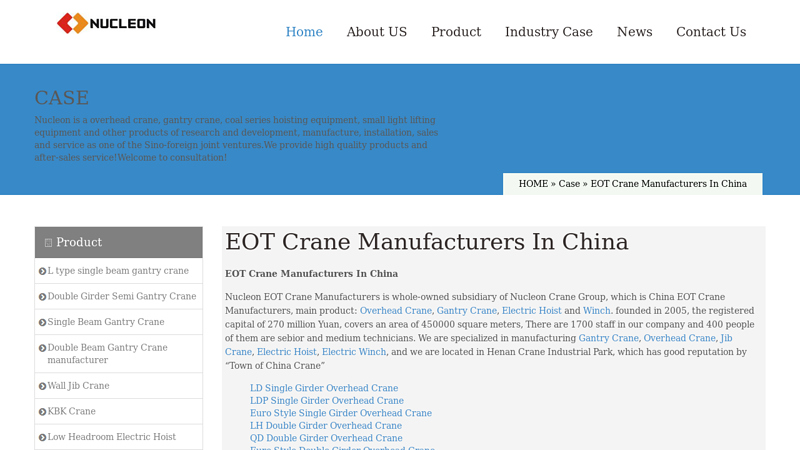 Image of EOT Crane Manufacturers In China-nucleon crane group