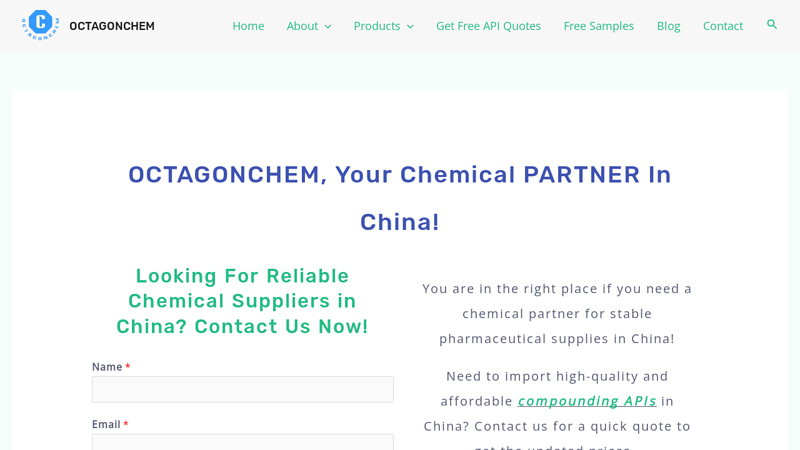 OCTAGONCHEM-Chemical & API Manufacturers In China!