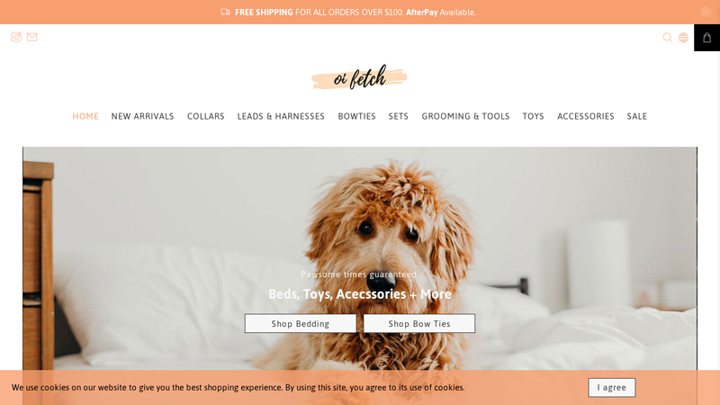 Oi Fetch | Quality Australian Pet Products - Leads, Harnesses, Bowties