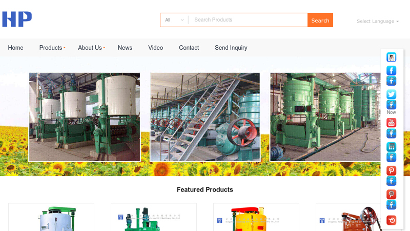 China Oil Press,Oil Expeller,Oil Mill Equipment,Screw Oil Press Components Manufacturer