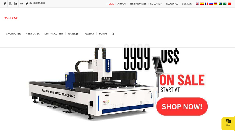 Image of No. 1 CNC Cutting Machine Manufacturer in China | OMNICNC