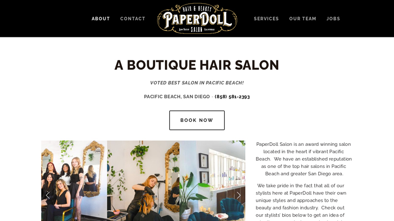 PaperDoll Salon - best salon Pacific Beach, PB - cuts, highlights, blowouts, colors, & full service beauty salon