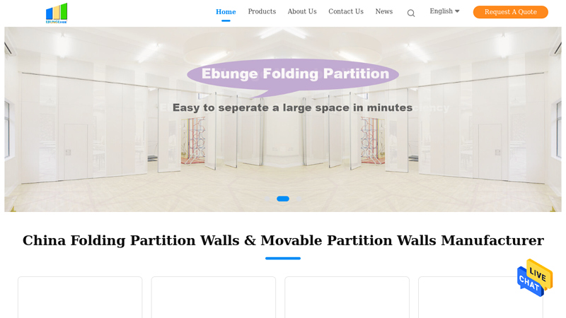 Quality Folding Partition Walls & Movable Partition Walls factory from China