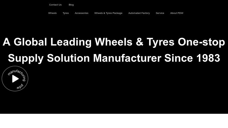 PDW: Global Leading Wheels & Tyres Manufacturer Since 1983