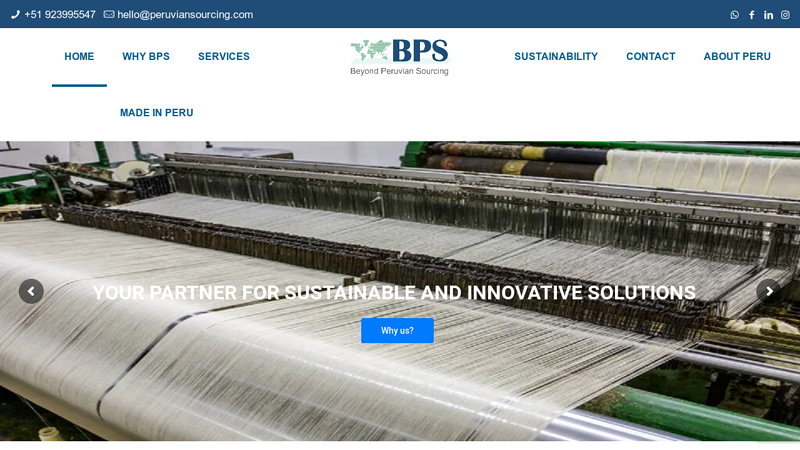 BPS  Beyond Peruvian Sourcing  Textile Solutions