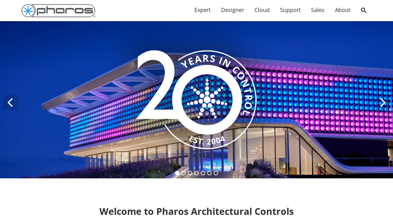 Home  Pharos Controls  Dynamic Lighting Control for Iconic Installations