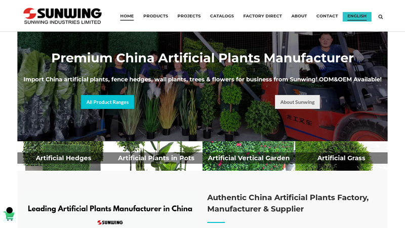 Leading China Artificial Plants Factory, Manufacturer & Supplier