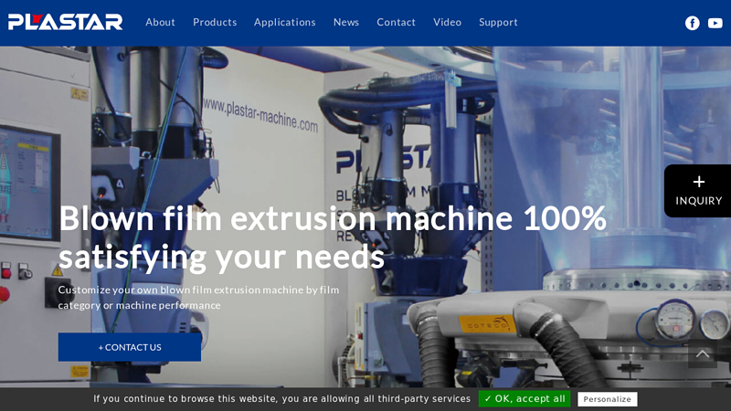 PLASTAR: Blown Film Extrusion Machine Manufacturer