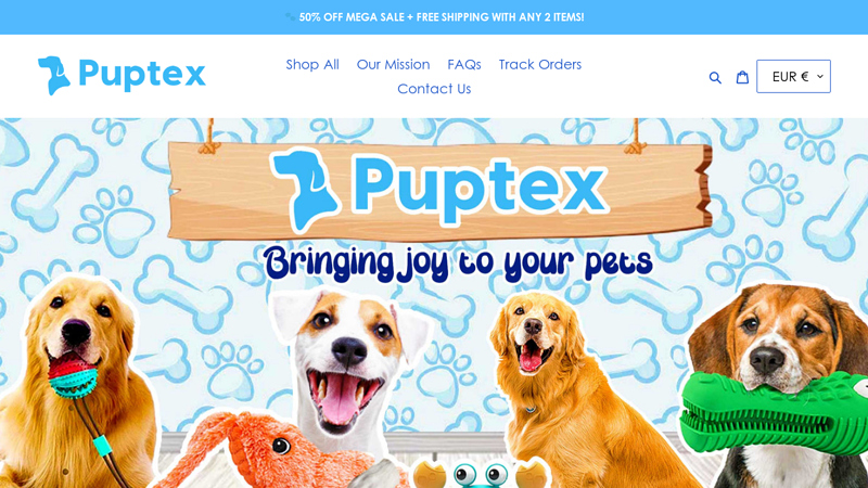 Puptex - Delivering Joy To Your Pets!