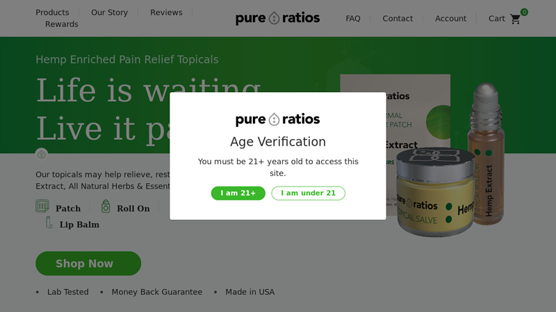 Pure Ratios Wellness | Award-winning product line