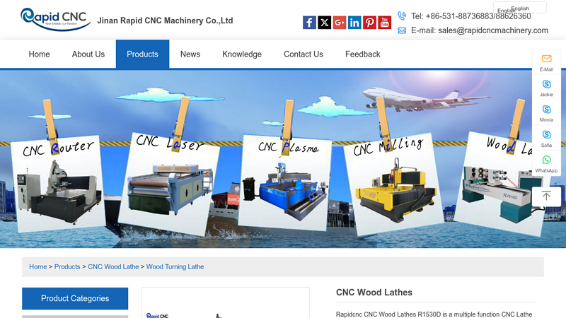 Image of China CNC Wood Lathe Suppliers, Manufacturers and Factory