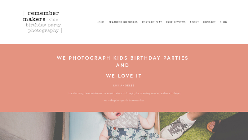 Home | Remember Makers | Kids Birthday Party Photography LA