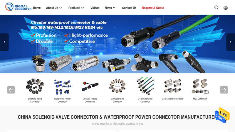 Quality Solenoid Valve Connector & Waterproof Power Connector factory from China