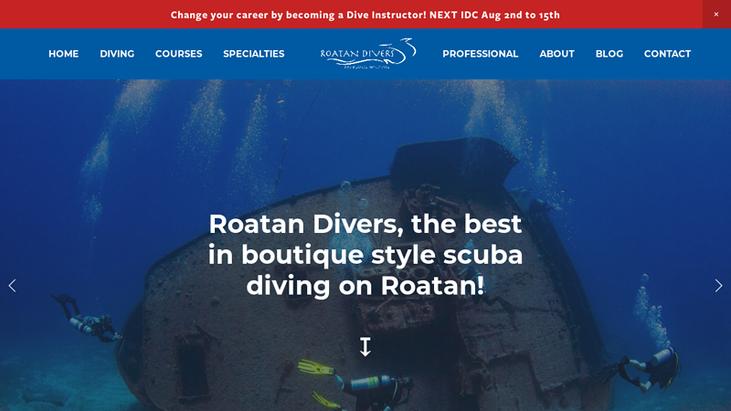 Roatan Divers | Best in boutique style scuba diving on Roatan