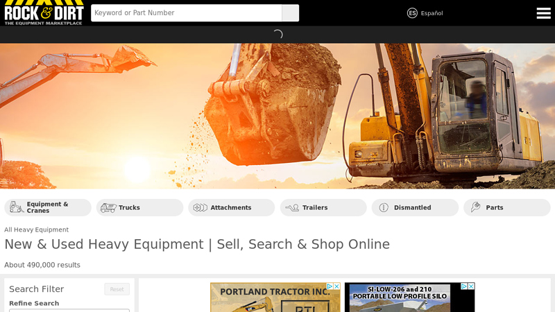 New & Used Heavy Equipment For Sale | Rock and Dirt