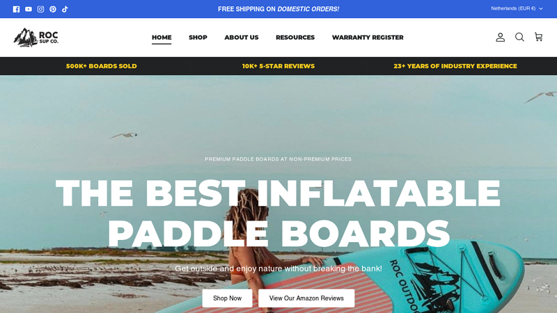 Inflatable Paddle Boards | ROC Paddle boards  ROC Paddleboards