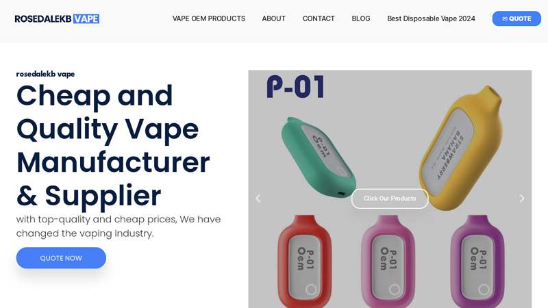 Best disposable Vapes Manufacturer, Factory - Rosedalekb Vape