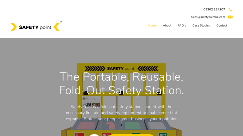 SafetyPoint - Portable, Reusable Safety Stations | Safety Point - Safety Stations & First Aid Stations for Construction Sites