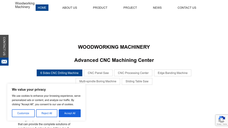 Woodworking Machinery | CNC Machining Center - Sandar