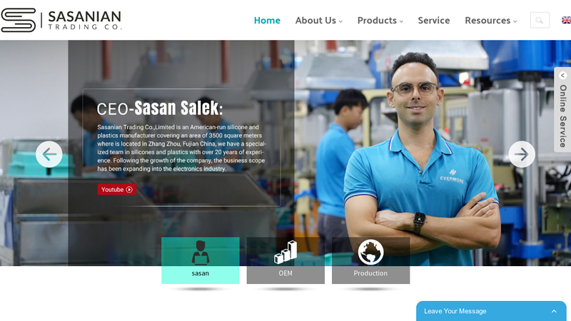 Customized Silicone Products Manufacturer Solution Provider - Sasanian