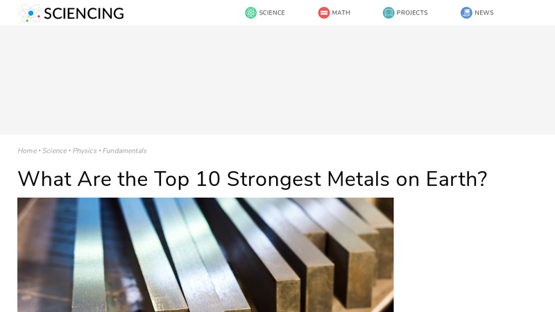 Image of What Are the Top 10 Strongest Metals on Earth? | Sciencing