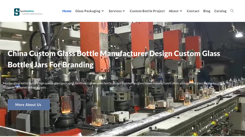 Glass bottle manufacturer in China, custom glass bottles