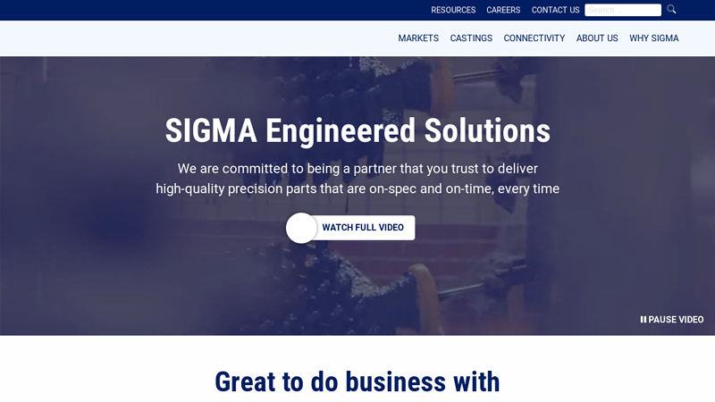 Sigma Engineered Solutions | Sigma Electric | Diverse Connection Needs; Sigma Engineered Solutions | Home