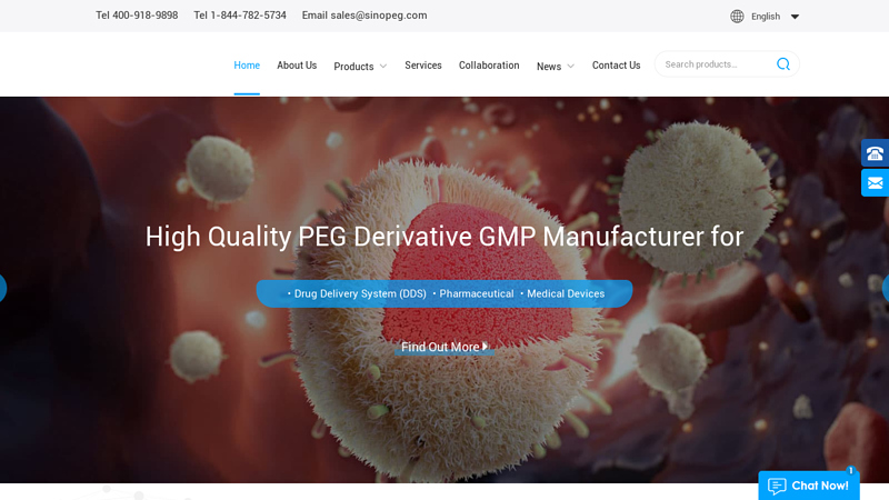 Reactive PEGs,Block Copolymers,Fatty Acid Chain For Anti-diabetic Drug | SINOPEG