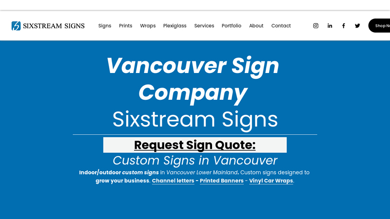 Vancouver Sign Company | Custom Signs Shop