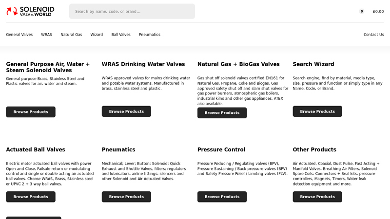 Buy Solenoid Valves Online UK | Air Pressure Regulator | Pneumatic Fittings