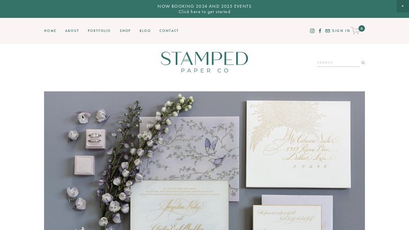 Stamped Paper Co. | Elegant Invitations for Weddings and Special Occasions