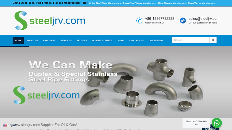 China Steel Pipes, Flanges, Pipe Fittings Manufacturer - www.steeljrv.com