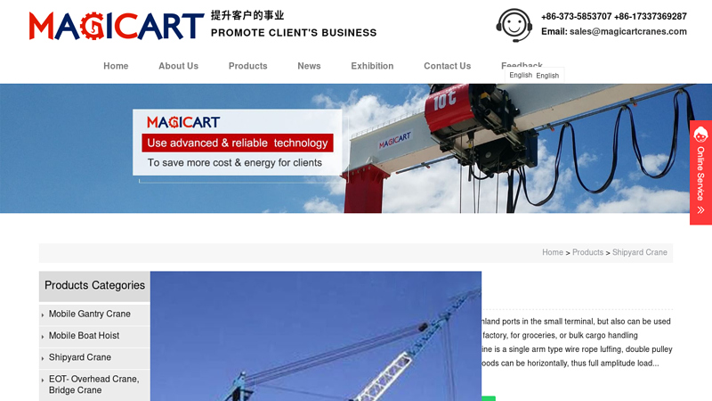 Image of Level Luffing Crane Suppliers and Manufacturers China