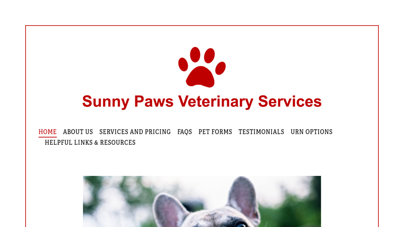 Sunny Paws Veterinary Service