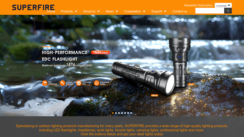 LED Flashlights, Headlamps, Bicycle Lights Wholesale - Superfire