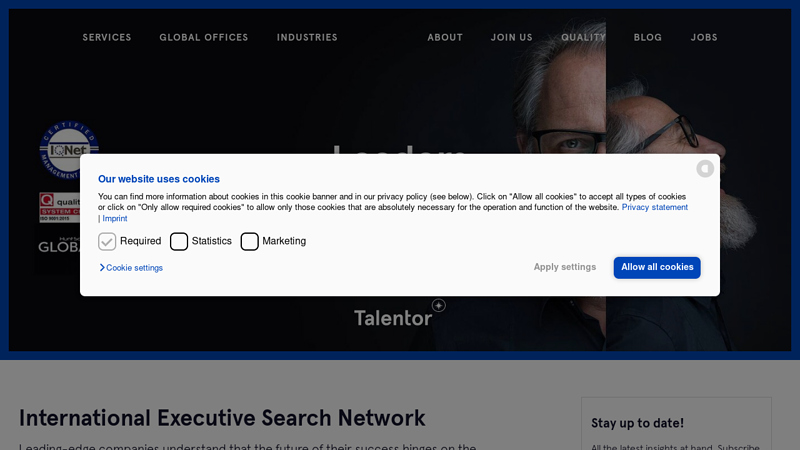 Talentor | International Executive Search | Talentor International